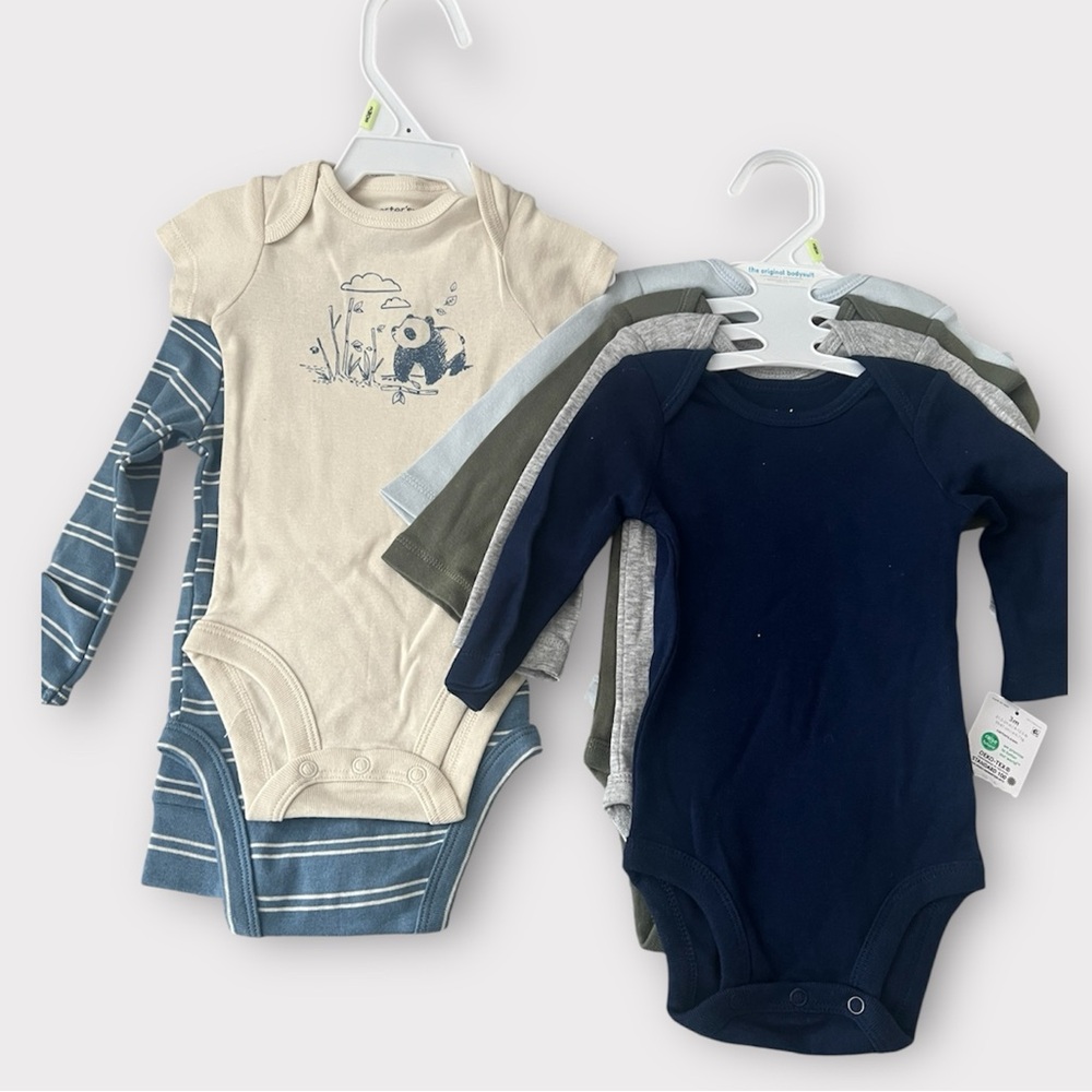 Baby boy onsie one piece bundle Assorted Color Panda theme 3 months